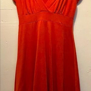 Orange swing dress